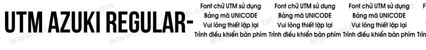 UTM Azuki Regular字体转换